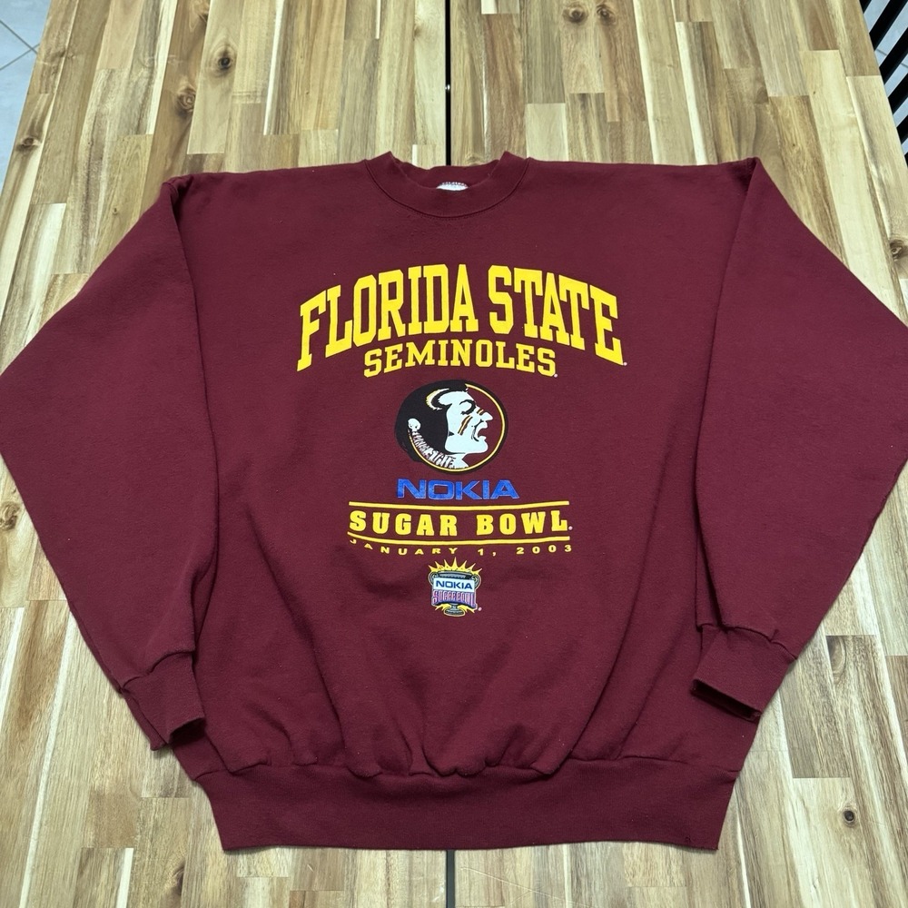 Vintage Florida State Seminoles Sweatshirt Mens XL Hanes Crewneck College Y2K